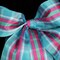 The Ribbon People Blue and Pink Woven Narrow Plaid Wired Craft Ribbon 1.5" x 22 Yards